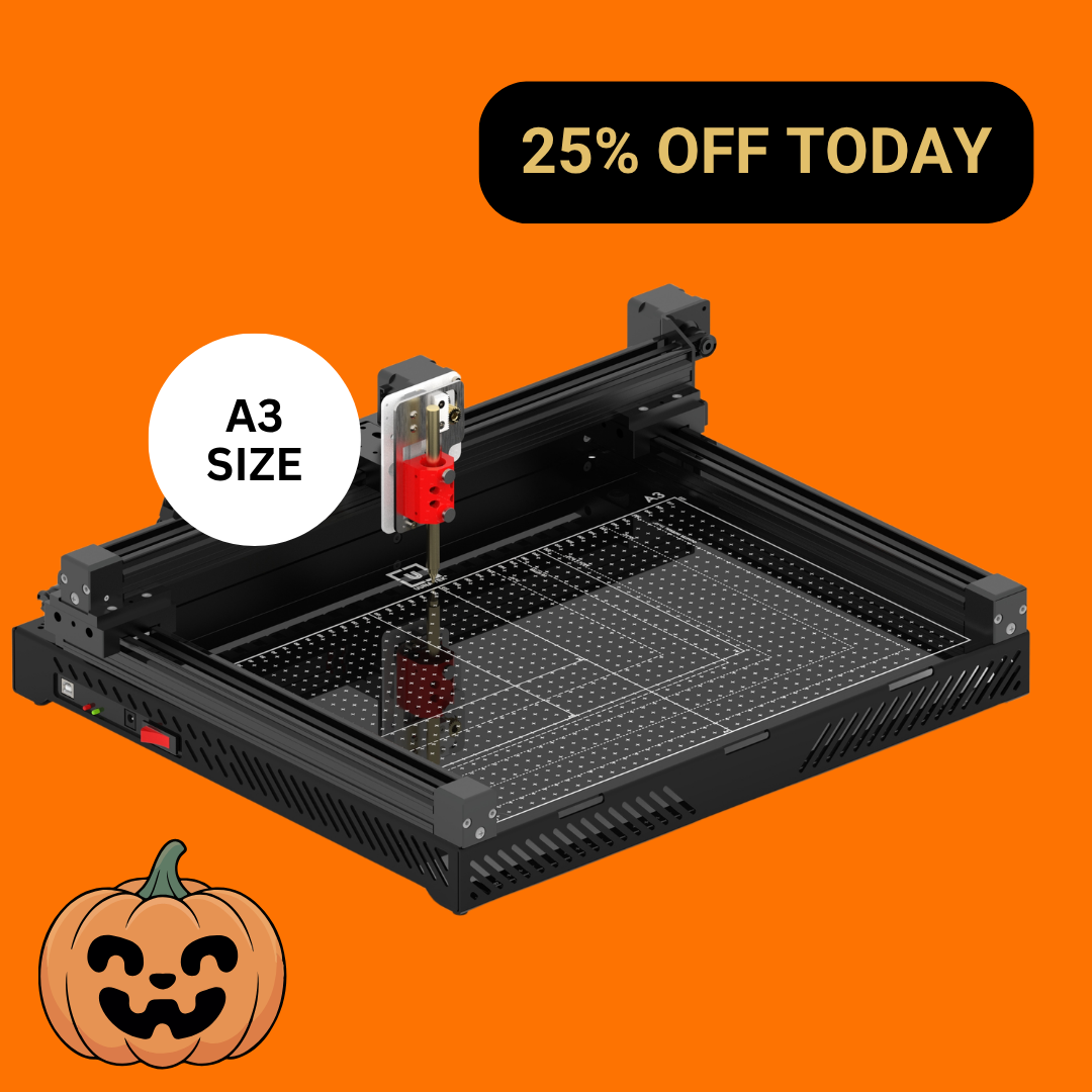 UUNA TEK 3.0 A3 Preassembled Premium All-in-One Pen Plotter Drawing Robot with WiFi & SD Card – Compact, Quieter, Faster, More Precise
