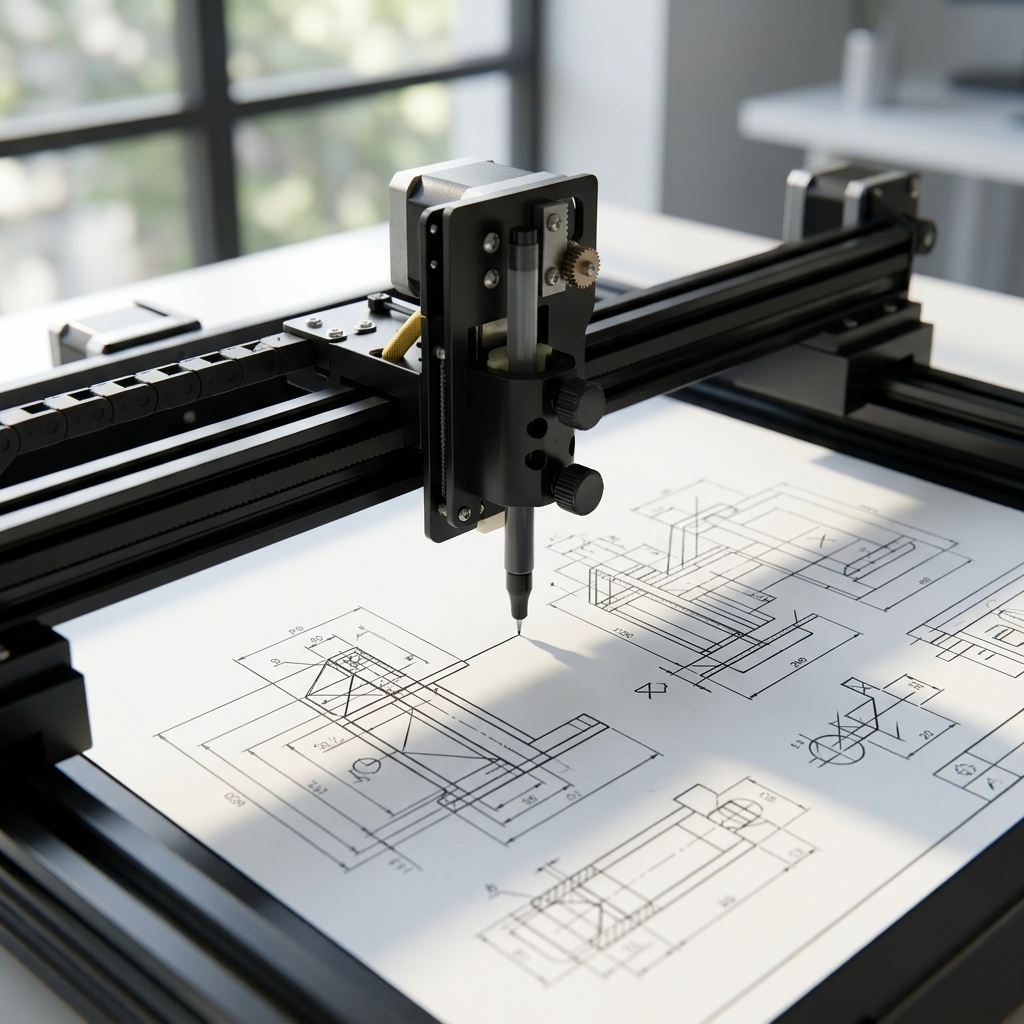 Pen Plotter vs. 3D Printer vs. Laser Cutter for Maker Labs