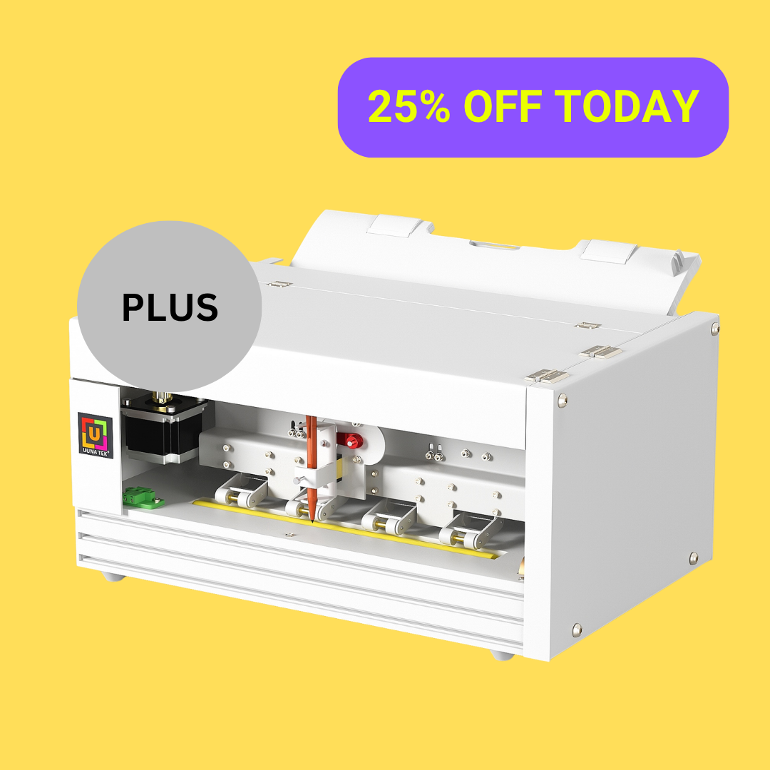 UUNA TEK® iAuto Plus – Handschrijfmachine met invoermechanisme/automatische handtekeningmachine/handschrijfmachine voor brieven/automatische schrijfmachine, schrijft tot 210 brieven en 80 enveloppen per vulling