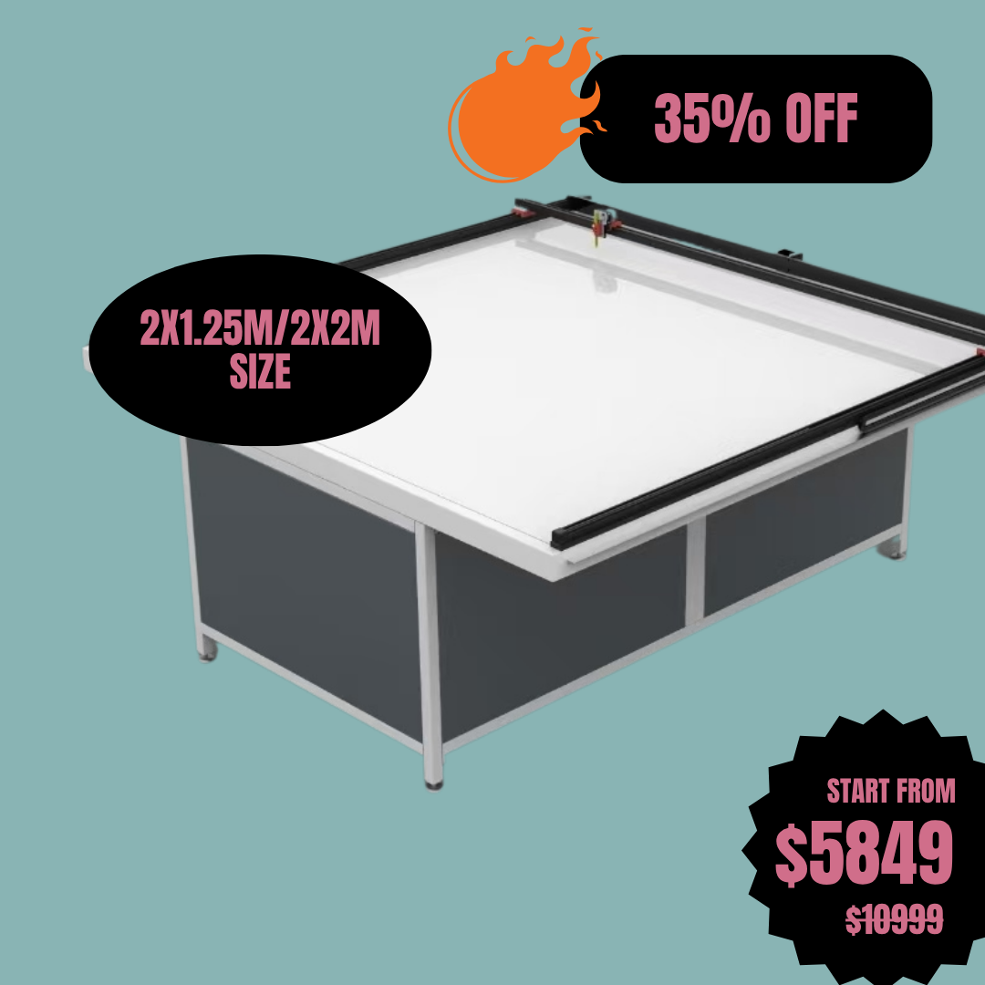 UUNA TEK 3.0 - (2X1.25M/2X2M) Preassembled Premium All-in-One Architect Drawing Table & Pen Plotter  for Architectural Drafting with WiFi and SD Card