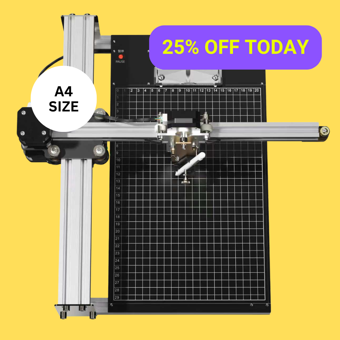 UUNA TEK® iDraw 2.0 - tekenrobot en tekenmachine in A4-formaat, de beste penplotter voor beginners