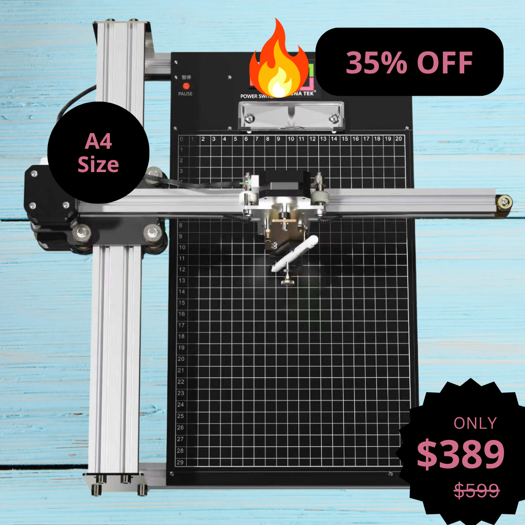 UUNA TEK®  iDraw 2.0 - A4 Size Drawing Robot Drawing Machine, Best Entry - Level Pen Plotter