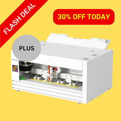 UUNA TEK® iAuto Plus – Handschrijfmachine met invoermechanisme/automatische handtekeningmachine/handschrijfmachine voor brieven/automatische schrijfmachine, schrijft tot 210 brieven en 80 enveloppen per vulling